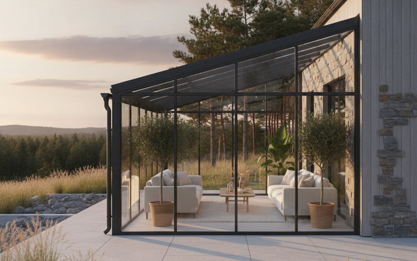 Pristatoma veranda — vizualizacija